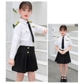 thumbnail image 2 of Disfraces de piloto para niños profesionales Niños Cosplay para niños Niñas Traje de asistente de vuelo Avión Avión Fuerza aérea Uniformes de rendimiento-incluye Se, 2 of 3