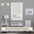 thumbnail image 4 of Achim GII Morningstar Cordless Vinyl Light Filtering Window Mini Blind, 72" L x 28" W, White, 4 of 8