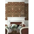 thumbnail image 3 of NextWall Red Clay & Lichen Acanthus Floral Peel and Stick Wallpaper, 3 of 9