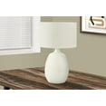 thumbnail image 1 of Monarch Specialties Lighting, 26"h, Table Lamp, Ivory / Cream Shade, Cream Resin, Contemporary, 1 of 6