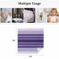 thumbnail image 4 of Purple Ombre Stripe Cloth Napkins, Farmhouse Striped Gradient Washable and Reusable Dinner Napkins Set of 6, Table Napkin for Kitchen Party Birthday Wedding Hotel Housewarming 20"x20", 4 of 8