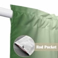 thumbnail image 2 of Green Ombre Kitchen Window Curtains, Swag Curtains Valance for Bedroom Living Room Bathroom, Modern Gradient Abstract Art Rod Pocket Window Treatment Curtain Block Drapes 2 Panels 36"x36", 2 of 9