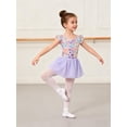thumbnail image 5 of Aideaone Ballet Leotard for Girls Toddler Dance Dress Outfit with Skirt Ruffle Sleeve 3-8Y, 5 of 7