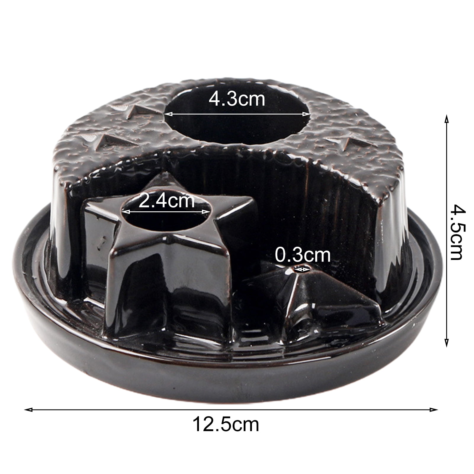 Dserhfy Ceramic Sages Holder for Burning Incense And Candle Burner Holder Ash Catcher Tray Palo Santo Stick Holder Smudging Plate for Yoga Zen