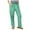 Green, variant on VMESZQFG Women's Wide Leg Pants with Pockets Casual Pants for Women plus Size Petite Women's Casual Plaid Print Elastic Waist Drawstring Pants Comfy Trousers Large
