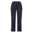thumbnail image 4 of Scyoekwg Women Cargo Sweatpants Solid Color Side Button with Pocket Wide Leg Baggy Pants Casual Athletic Sports Yoga Pants Navy M, 4 of 7