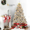 thumbnail image 1 of Gymax 7.5 FT Silver Tinsel Christmas Tree Artificial Hinged Tree Holiday Decoration, 1 of 10