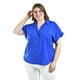 thumbnail image 1 of Blusa casual manga corta Roman Fashion /Tallas Extras, 5112 (Azul rey) azul 38, 1 of 6