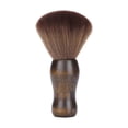 thumbnail image 1 of Cepillo plumero para el cuello de barbero con cerdas suaves y mango ergonómico de madera para la limpieza después del corte de pelo., 1 of 5