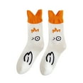 thumbnail image 1 of Birdeem 1 Paire de Chaussettes Imprimées Confortables Mignonnes Mi-Mollet Bas pour Femmes, 1 of 9