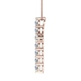 thumbnail image 2 of 2 Carat Diamond Cross Pendant Necklace in 14K Rose Gold (Silver Chain Included) - IGI Certified, 2 of 4