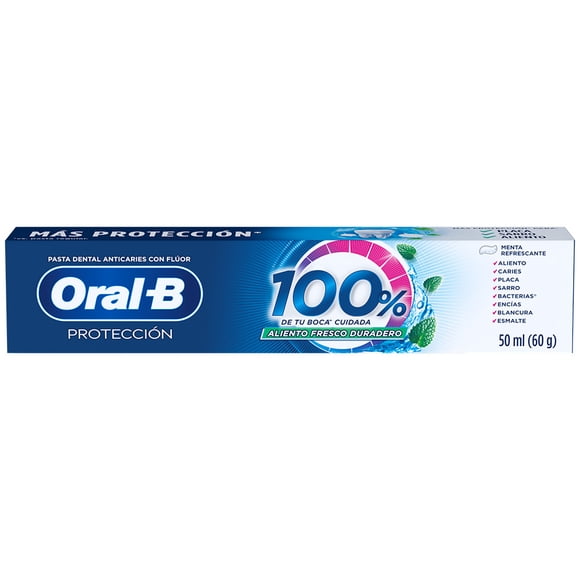Pasta Dental Oral-B Protección 100% de tu Boca* Cuidada 50 ml 1 Pieza