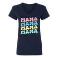 thumbnail image 2 of Wild Bobby Mama Mama Mama Women Standard V-Neck Tee, 2 of 6
