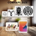 thumbnail image 2 of Wise Men Stencil 11.7x8.3inch Reusable Desert Camel Stencils for DIY Craft Christmas Nativity Paint Template Stencils with Paint Brush for DIY Floor Wall Tile Fabric Furniture Decoration, 2 of 9