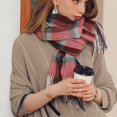thumbnail image 6 of Women's Scarves Women'S Autumn And Winter Colorful Plaid Shawl Thickening Warm Fringe Scarf Scarf, Women's Accessories Scarf, 6 of 8