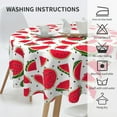 thumbnail image 4 of Watermelon Summer Fruit Round Tablecloth 60 Inch, Decorative Holiday Home Party Table Cloth for Kitchen Dining Picnic Table Cover, 4 of 6