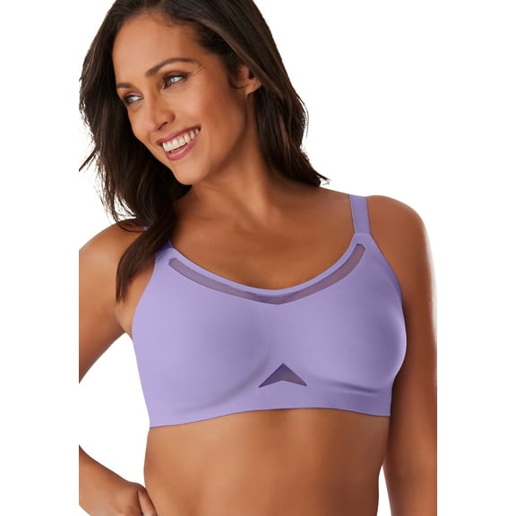 Comfort Choice Women's Plus Size Side-Sleek Smoothing Bra