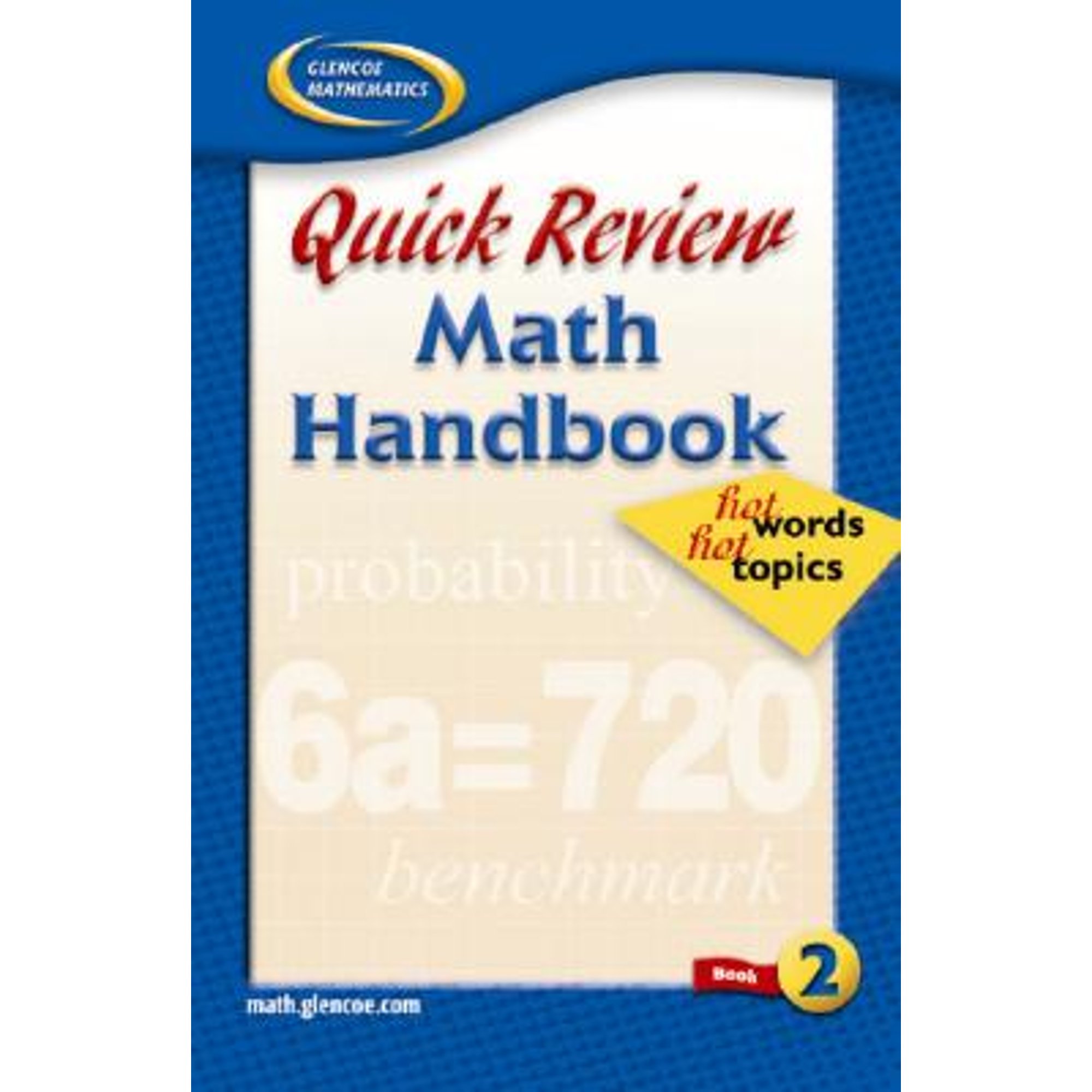 Quick Review Math Handbook Book 2 : Hot Words, Hot Topics