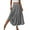 BLACKFLORAL, variant on Womens Maxi Skirt Tiny Floral Casual Elastic Waist Ruffled Hem Ladies Summer A-Line Long Skirts