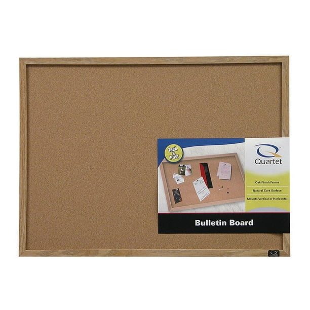 Quartet 35 in. H x 47 in. W ScrewMounted Bulletin Board