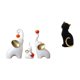 thumbnail image 1 of Esculturas de elefantes y gatos, figuras de animales, artesanías de resina, decoraciones de escritorio para sala de estar, dormitorio, entrada, estant, 1 of 8