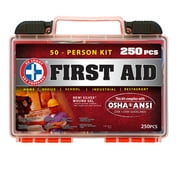 250 Piece OSHA/ANSI First Aid Kit.