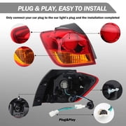 MZORANGE Left Side Outer Rear Tail Light Stop Lamps for Mitsubishi Outlander Sport ASX 2011-19 Driver Side with Bulbs