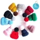 thumbnail image 1 of n 10 Pcs Mini Knitting Hats DIY Crafts Wool Yarn Hair Accessories, Assorted Color, 1 of 4