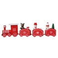 thumbnail image 3 of Vikakiooze 2022 Christmas Wooden Four-Section Train Track Decoration Children's Toy Gift Christmas Decorations, 3 of 5
