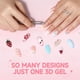 thumbnail image 4 of Decoración de uñas en gel 3D UNA GELLA Gella Clear 15 g x 2 para manicura, 4 of 8