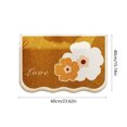 thumbnail image 3 of Isvgxsz Clearance Shaggy Bath Rugs for Bathroom Non Slip 16" X 24", Water Absorbent Bath Mat, Soft Shower Mat for Bathroom Floor & Tub, Fluffy Plush Bathroom Rugs Machine Washable, 3 of 6
