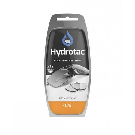 Hydrotac OPTX 20/20 Stick On Reusable Bifocal Lenses Great For Sunglasses +1.75
