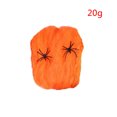 thumbnail image 2 of Matsuzay Decoración de fiesta de miedo de Halloween, telaraña elástica, telaraña de algodón, decoración de Halloween de terror para Bar, accesorios Kits de decoración para fiestas naranja 20g Matsuzay JR0381-03, 2 of 6