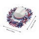 thumbnail image 3 of Sombrero de Vaquero Patriótico Americano para Fiestas Del Día de La Independencia: Accesorio Fotogénico Adornado con Rayas Metálicas para Desfiles, Reuniones Familiares y Celebraciones Al Aire Libre., 3 of 6