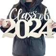thumbnail image 2 of Buy 2 get 10% off Class Of 2024 Wooden Sign Graduation Decorations 2024 Graduation Photo Booth Prop Grad 2024 Wooden Sign Graduation Party Decorations, 2 of 5