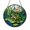 Acrylic 3.5 Inch, variant on Stained Glass Frog Pond Window Hanging, Nature Suncatcher for Calm and Cozy Home Interiors