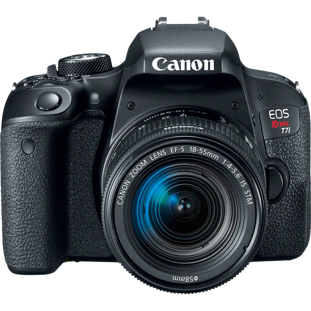 Canon EOS Rebel T7i DSLR Camera + 18-55mm STM + 75-300 III + EXT BATT - 32GB Kit - image 2 of 11