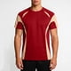thumbnail image 1 of Ceisia Men's Athletic Short Sleeve T-shirt Color Block Round Neck Fitness Basketball Training Sport Tee Tops Wine XXXL Gifts, 1 of 8