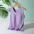 thumbnail image 2 of Lixiuxyad Tank Tops Women Women's Scoop Neck Sleeveless Knit Ribbed Fitted Casual Crop Tank Top(Purple L), 2 of 6