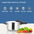 Zavor ZPot Stainless Steel Pressure Cooker 4 Quart for Stovetop