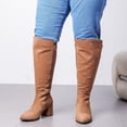 thumbnail image 6 of LOVE STEETLY Women's Extra Wide Calf Knee High Boots True Wide Width Chunky Heeled Boot Comfortable Plus Size Tall Long Gogo Boots for Women., 6 of 7