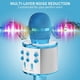 thumbnail image 4 of Micrófono para niños, micrófono de karaoke inalámbrico Bluetooth para adultos, máquina de karaoke portátil, regalo de fiesta de cumpleaños para niños y niñas (azul), 4 of 5