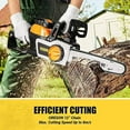 thumbnail image 3 of TECCPO Cordless Chainsaw, 40V 12-Inch Electric Chainsaw, High Performance Motor, 2.5Ah Samsung Battery and Charger Included, 26.24ft/s Chain Speed, Oregon Chain, for Cutting Trees and Wood-TDCS01A, 3 of 7