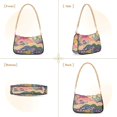 thumbnail image 7 of FORMRS Womens Shoulder Bag with Chain Strap Clutch Purse Cute Tote Handbag, Green Floral Wave, 7 of 7