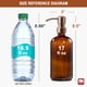 thumbnail image 2 of Dispensador de jabón GMISUN de vidrio ámbar de 500 ml con bomba de oro rosa, paquete de 2, 2 of 8