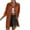 Khaki, variant on ShomPort 3/4 Sleeve Shacket Jackets for Women Fall Casual Lapel Button Down Shirts Long Fashion Blouses