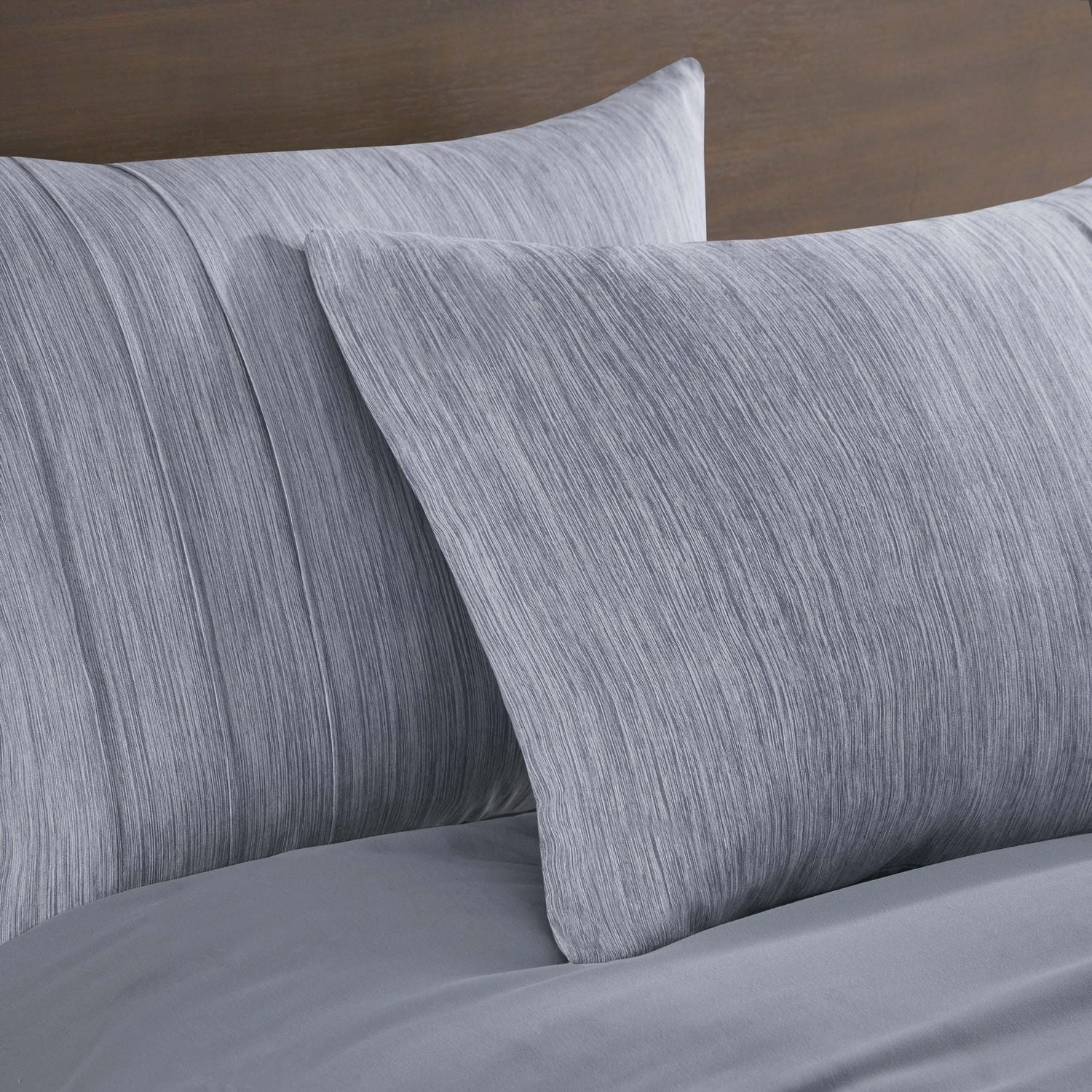 Beautyrest Maddox 3 Piece Striped Seersucker Oversized Comforter Set