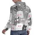 thumbnail image 6 of Sikiie Cats Group Men's Hoodie, Essentials Hoodie, Sweatshirt, Pullover Hooded Sweatshirt for Men-X-Large, 6 of 7