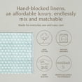 thumbnail image 2 of over&back Set of 4 Hand-Blocked Placemats - Colorful Dining Table Mat - Each Placemat is Unique - 100% Cotton - Machine Washable - Kitchen and Home Decor - Blue Leaf, 2 of 9