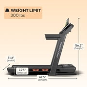 ProForm Carbon TLS Foldable Treadmill with a 5 LCD Display & Device Shelf, 0-10 MPH, 10% Incline & 1-month iFIT Train Membership Included* for Interactive Workouts, Streaming, More